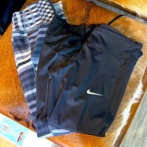 2 pair Nike leggings size M